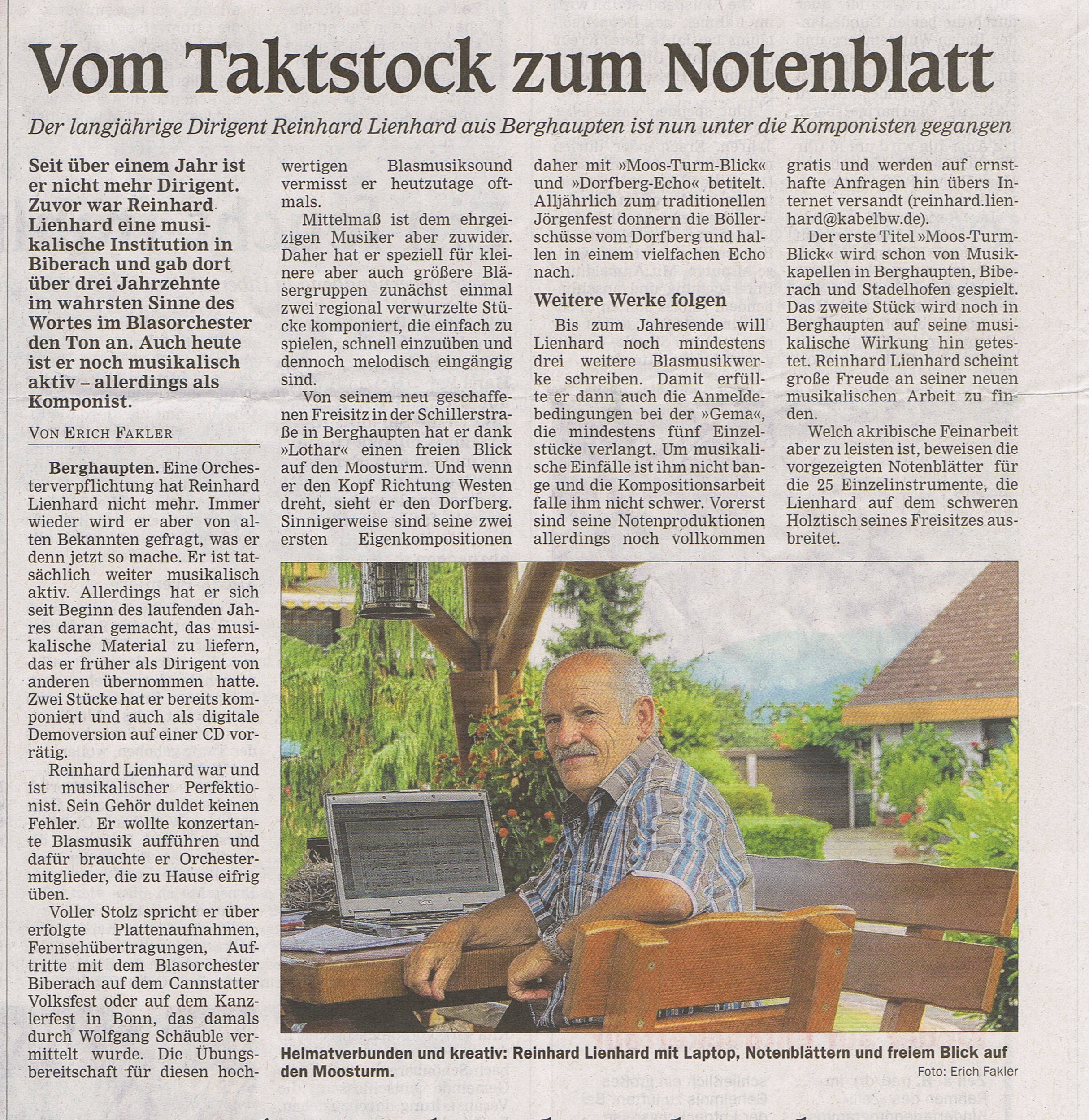 Offenburger Tageblatt vom 13. Aug. 2013